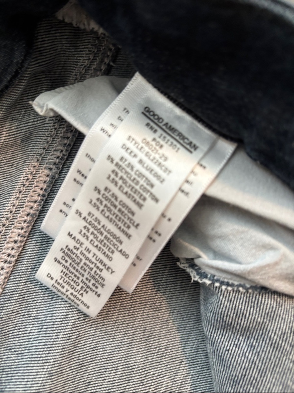 Good American Always Fit Blue High-Rise Skinny Jeans - Picture 3 of 4